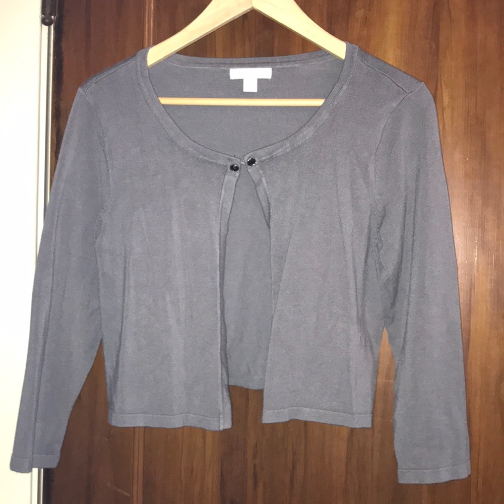 Grey waistline sweater